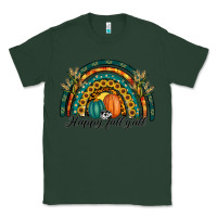 Sports Green happy fall y'all rainbow Classic Tee - RanaPortraitStore