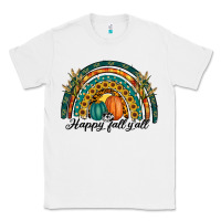 White happy fall y'all rainbow Classic Tee - RanaPortraitStore