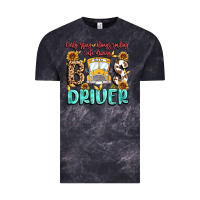 Cloud Black early rising always smiling safe driving bus drive Vintage Tee - MaliasSmallBusiness