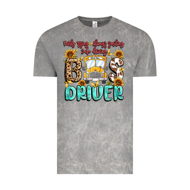 Early Rising Always Smiling Safe Driving Bus Drive Vintage Tee by MaliasSmallBusiness | Teevron