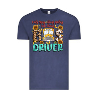 Vintage Denim early rising always smiling safe driving bus drive Vintage Tee - MaliasSmallBusiness