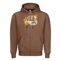 Chestnut fall feels Zipper Hoodie - CowhideDigitalArt