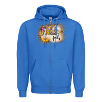 True Royal fall feels Zipper Hoodie - CowhideDigitalArt
