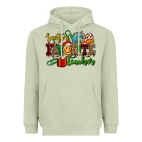 Santa's Favorite Teacher Heavyweight Hoodie | Teevron