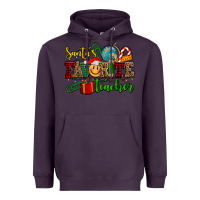 Plum santa's favorite teacher Heavyweight Hoodie - AdoDesignShop