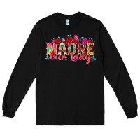 Black madre our lady Long Sleeve Tee - texasbilliewilder