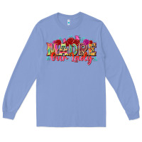 Colony Blue madre our lady Long Sleeve Tee - texasbilliewilder