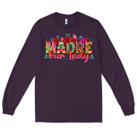 Plum madre our lady Long Sleeve Tee - texasbilliewilder