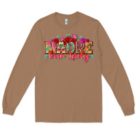 Toasted Coconut madre our lady Long Sleeve Tee - texasbilliewilder
