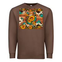 Chestnut sunflower gemstone leopard cowhide horseshoe Premium Sweatshirt - Artiststas