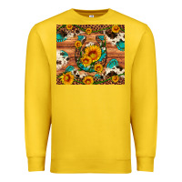 Lemon sunflower gemstone leopard cowhide horseshoe Premium Sweatshirt - Artiststas