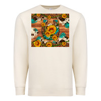 Sandshell sunflower gemstone leopard cowhide horseshoe Premium Sweatshirt - Artiststas