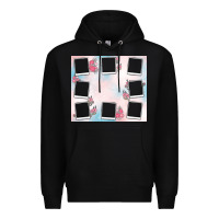 Black add your text photo collage life Premium Hoodie - MaliasSmallBusiness