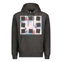 Charcoal Heather add your text photo collage life Premium Hoodie - MaliasSmallBusiness