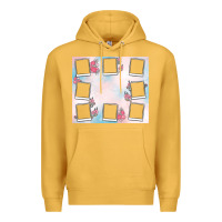 Mustard add your text photo collage life Premium Hoodie - MaliasSmallBusiness