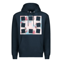 Navy add your text photo collage life Premium Hoodie - MaliasSmallBusiness