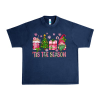 Navy pink christmas 'tis the season gnome Urban Heavy Tee - Zillion Design Studio