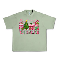 Oil Green pink christmas 'tis the season gnome Urban Heavy Tee - Zillion Design Studio