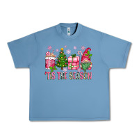 Pebble Blue pink christmas 'tis the season gnome Urban Heavy Tee - Zillion Design Studio
