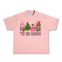 Salmon pink christmas 'tis the season gnome Urban Heavy Tee - Zillion Design Studio