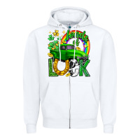 White Loads of luck truck st. patricks day Zipper Hoodie - Neo Western
