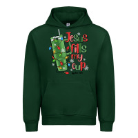 Forest Green jesus fills my cup psalm 25 5 Urban Hoodie - MaliasSmallBusiness