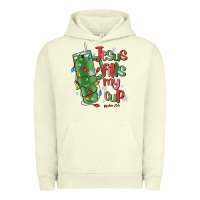 Pigment Pistachio jesus fills my cup psalm 25 5 Urban Hoodie - MaliasSmallBusiness