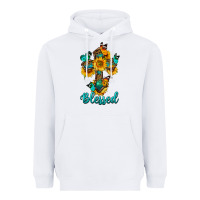 White cross with butterfly blessed Heavyweight Hoodie - BundleAndBundleShop