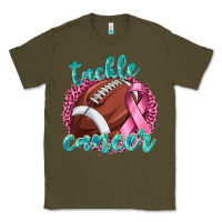 Army Green Tackle Cancer Football Classic Tee - texasbilliewilder
