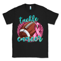Black Tackle Cancer Football Classic Tee - texasbilliewilder