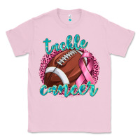 Bubblegum Pink Tackle Cancer Football Classic Tee - texasbilliewilder
