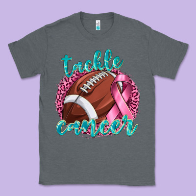 Tackle Cancer Football Classic Tee Designed By Texasbilliewilder