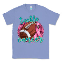 Colony Blue Tackle Cancer Football Classic Tee - texasbilliewilder