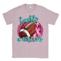 Lilac Tackle Cancer Football Classic Tee - texasbilliewilder