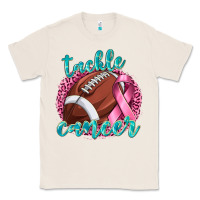 Natural Tackle Cancer Football Classic Tee - texasbilliewilder