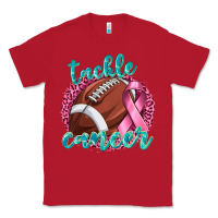 Red Tackle Cancer Football Classic Tee - texasbilliewilder