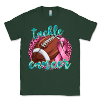 Sports Green Tackle Cancer Football Classic Tee - texasbilliewilder