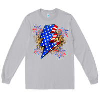 Moon Dust American lightning bolt Long Sleeve Tee - Zillion Design Studio