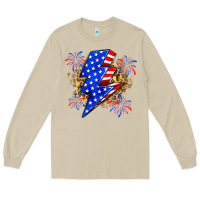 Mushroom American lightning bolt Long Sleeve Tee - Zillion Design Studio