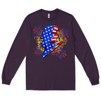 American Lightning Bolt Long Sleeve Tee | Teevron