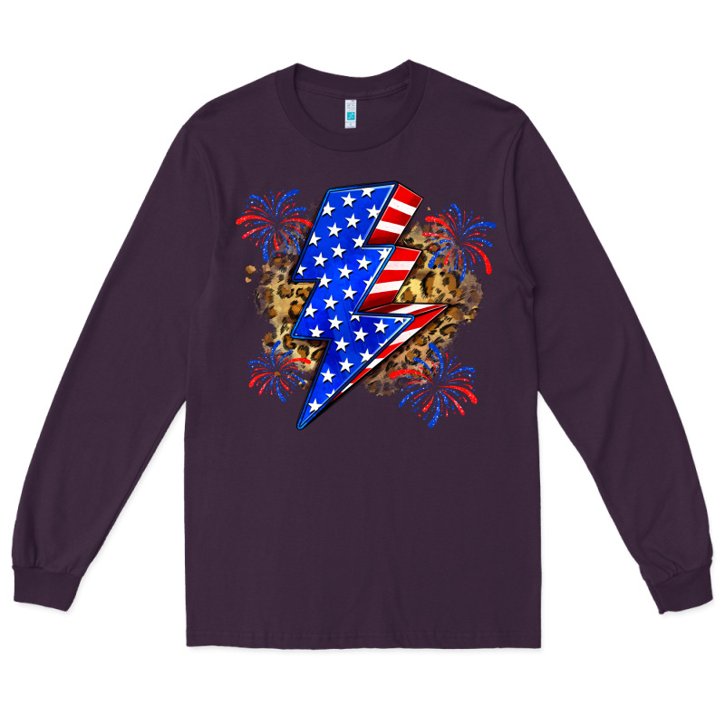 American Lightning Bolt Long Sleeve Tee by Zillion Design Studio | Teevron