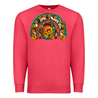 Cardinal sunflower gemstone leopard cowhide horseshoe rainbow Premium Sweatshirt - Artiststas