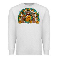 Oatmeal Heather sunflower gemstone leopard cowhide horseshoe rainbow Premium Sweatshirt - Artiststas