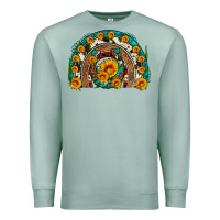 Seafoam sunflower gemstone leopard cowhide horseshoe rainbow Premium Sweatshirt - Artiststas