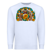 White sunflower gemstone leopard cowhide horseshoe rainbow Premium Sweatshirt - Artiststas