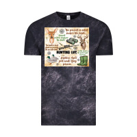 Cloud Black hunting life Vintage Tee - MaliasSmallBusiness
