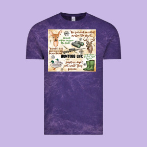 Hunting Life Vintage Tee Designed By Maliassmallbusiness