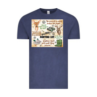 Vintage Denim hunting life Vintage Tee - MaliasSmallBusiness