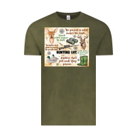 Vintage Olive hunting life Vintage Tee - MaliasSmallBusiness