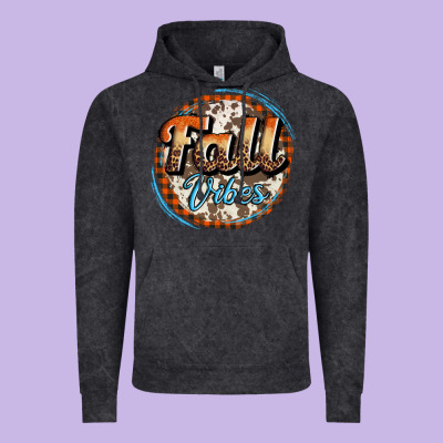 Fall Vibes Vintage Hoodie Designed By Adodesignshop